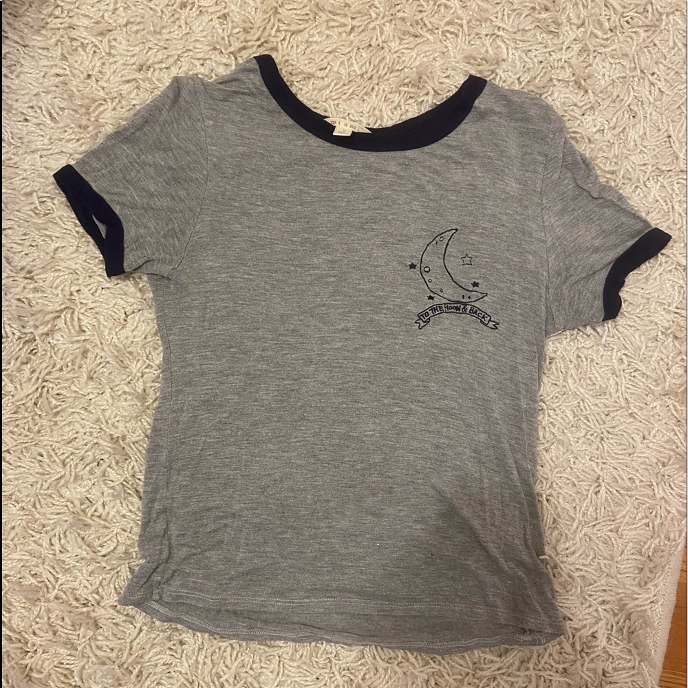 ‘to the moon and back’ shirt -Size Adult Small